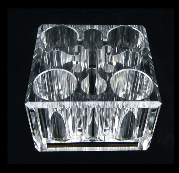 Acrylic Cosmetic Organizer Luxury Square Makeup Holder • 5654 Beauty Makeup Supply