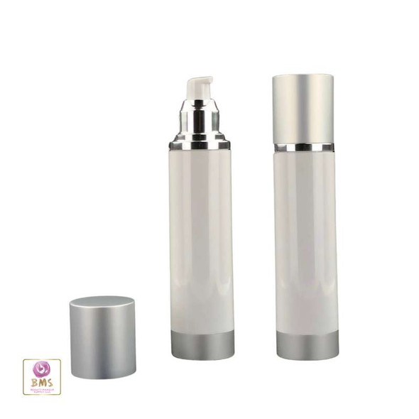 Airless Pump Bottles Beauty Packaging 130 ml (White) • 5073 Beauty Makeup Supply
