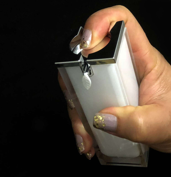 Airless Pump Lotion Serum Facial Treatment Square Bottles - 15 ml / 0.5 oz. (White) • 3715 Beauty Makeup Supply.com