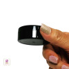 Black Cosmetic Jars Plastic Beauty Containers with Lids - 20 Gram (Black / Clear) • 3827 / 3828 Beauty Makeup Supply
