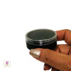 Black Cosmetic Jars Plastic Beauty Containers with Lids - 20 Gram (Black / Clear) • 3827 / 3828 Beauty Makeup Supply
