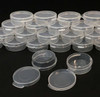 Cosmetic Flip Top Hinged Lid Jars Beauty Containers - 10 Ml (Clear) • 5094 Beauty Makeup Supply