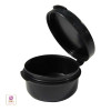 Cosmetic Hinged Lid Jars Beauty Containers - 10 Ml (Natural / White / Black) • 5098 / 5095 / 5099 Beauty Makeup Supply