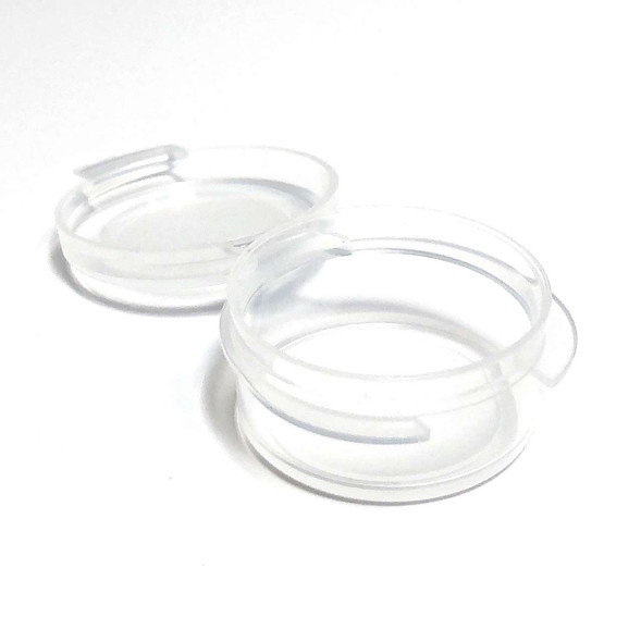 Cosmetic Hinged Lid Jars Beauty Containers - 5 Ml (Clear) Beauty Makeup Supply