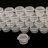 Cosmetic Jars Beauty Containers with Flip Top Hinged Lid - 3 Ml (Clear) • 5006 Beauty Makeup Supply