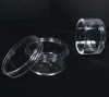 Cosmetic Jars Plastic Beauty Containers - 30 Gram (Black / Clear Lid)