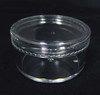 Cosmetic Jars Plastic Beauty Containers - 30 Gram (Black / Clear Lid)