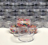 Cosmetic Jars Plastic Beauty Containers - 50 Gram (Clear Cap) • 3057 Beauty Makeup Supply