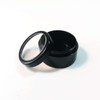 Cosmetic Jars Plastic Black Beauty Containers with Lids - 30 Gram(Black Trim) • 3830 Beauty Makeup Supply