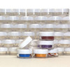 Cosmetic Jars Plastic Lip Balm Beauty Containers with Lids- 3 Gram (Clear / White / Black Lid) Beauty Makeup Supply