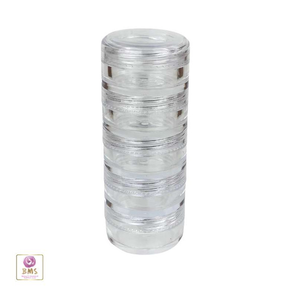 Cosmetic Jars Stackable Beauty Container - 5 Gram / 5 Ml • 3217 Beauty Makeup Supply