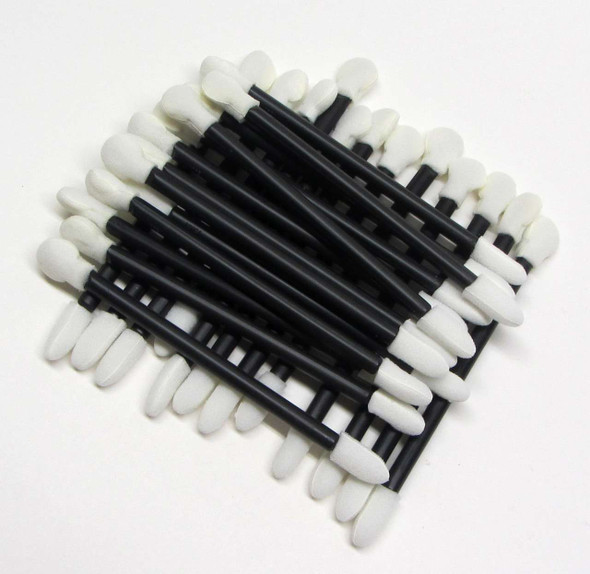 Disposable Eye Shadow Wands Long Double End Sponge Tip Makeup Applicators (25) • 5009 Beauty Makeup Supply