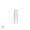 Plastic Bottles PET Refillable Cosmo Round Bottles with Disc Top Caps - 2 oz (White) 9772DW Beauty Makeup Supply