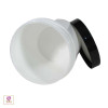 Plastic Jars White Double Wall Containers 4 oz. (White / Black Cap) • 9311 / 9312 Beauty Makeup Supply