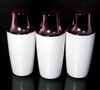 Plastic Bottles White with Pink Cap Beauty Liquid Containers - 8.5 oz. www.Beauty-Makeup-Supply.com