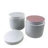PCR PET Plastic Jars Straight Sided Cosmetic Beauty Containers with Press and Seal Liner - 16 oz. (White Cap) 9383 www.beauty-makeup-supply.com