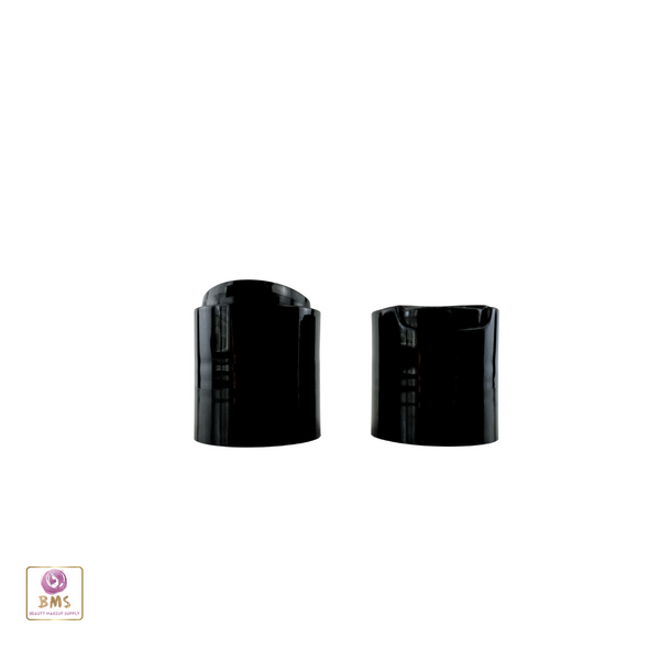 Plastic Bottles LDPE Cylinder 8 oz. w/ Black Disc Top (Natural) • 9728DB