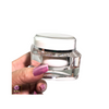 Acrylic Beauty Containers Square Cosmetic Cream  Jars w/ Sealing Disc 50ml • 3950