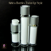 Airless Twist Up Pump Serum Acrylic Bottles - 15 ml / 0.5 oz. (White) • 3515