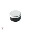 Cosmetic Jars Plastic Black Beauty Containers with Lids - 30 Gram (Matte Black / Silver Lid) 