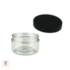 Plastic Jars Heavy Wall Clear PET Containers - 4 oz.  (White / Black) • 9371 / 9372