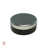  20 Gram Cosmetic Jars Plastic Black Beauty Containers with Silver Lid www.Beauty-Makeup-Supply.com