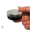  20 Gram Cosmetic Jars Plastic Black Beauty Containers with Silver Lid www.Beauty-Makeup-Supply.com