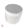 Plastic Jars Double Wall White Beauty Containers & Seal - 4 oz. (White / Black) • 9313 / 9314 Beauty-Makeup-Supply.com