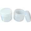 Cosmetic Jars Double Wall Plastic Beauty Containers Lined Dome Cap 60 ml 2 oz. beauty-makeup-supply
