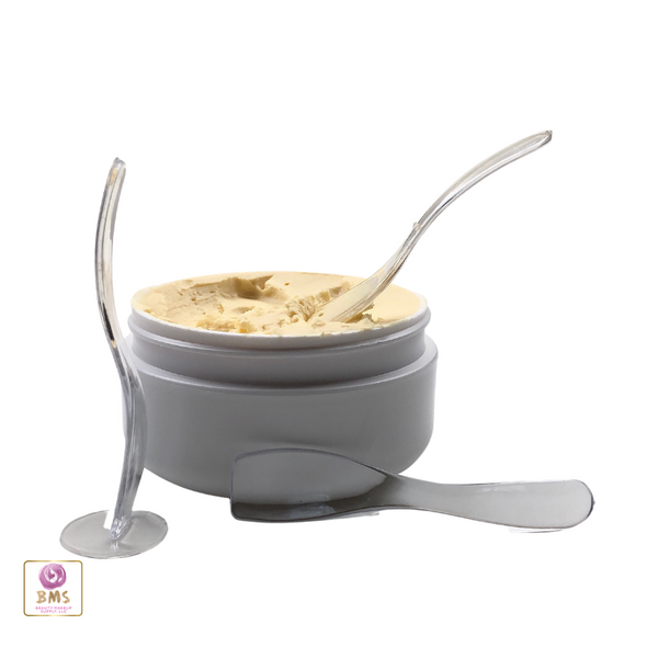 Cosmetic Curved Spatulas Clear (50) • 5001