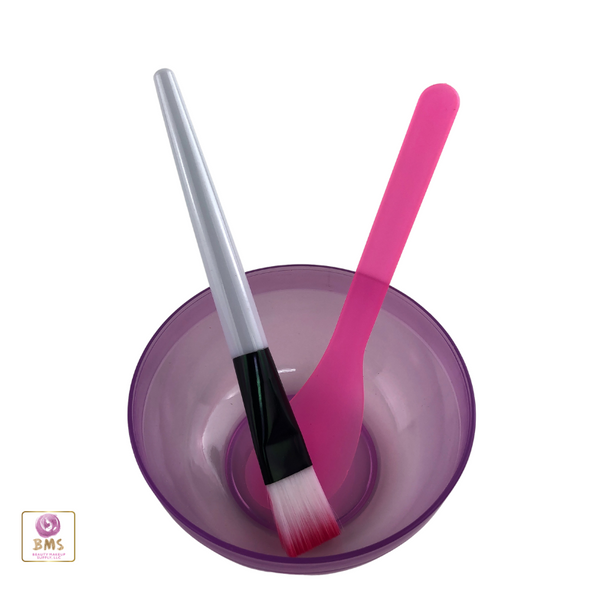 Mask Bowl, Spatula & Brush • 9835 Beauty Makeup Supply