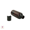 Plastic Bottles PET Black Disc Top  4 oz. (Amber) • 9724DB